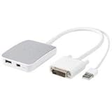 Kanex C247DL Dual-link DVI with USB to Mini DisplayPort Converter, Connects Mac Models to Apple LED Cinema 27 inch Display, 11.8 inches Long.