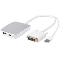 Kanex C247DL Dual-link DVI with USB to Mini DisplayPort Converter, Connects Mac Models to Apple LED Cinema 27 inch Display, 11.8 inches Long.