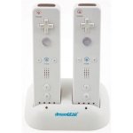 New Charging Dock Dual Nintendo Wii White Led Charge Indicator 2 Rechargeable Battery Pack Picture