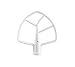 KitchenAid KN256CBT Coated Flat Beater for 5- & 6-Qt Bowl Lift
