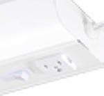 Good Earth LightingG9124P-T8-WH-I 24" Fluorescent Under Cabinet Light Bar With Outlet