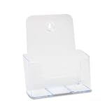 Office Depot Rigid Literature Holder, 7 3/4in.H x 6 3/4in.W x 3 3/4in.D, Clear