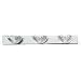 Sea Gull Lighting 4724-05 Oceanic Three-Light Vanity, Chrome Finish with Clear Ribbed Acrylic Diffuser
