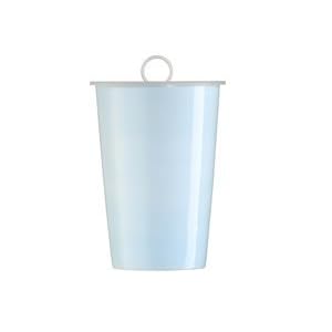 Arzberg TRIC Light Blue Large Storage Jar with Vacuum Lid 32.7-oz. by Arzberg