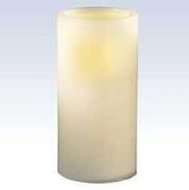 Flameless Pillar Candle - Vanilla (6")