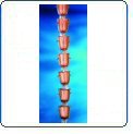 Bluebell 9-Cups Rain Chain- Polished Finish