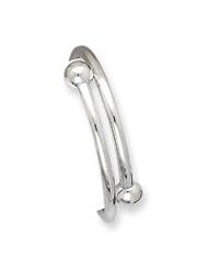 Sterling Silver Baby Bangle Bracelet QB430"