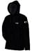 MAD HOODED FLEECE PULLOVER SCHWARZ