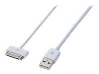 DIGITUS USB Daten Ladekabel fuer Apple iPod iPhone iPad 0,5m weiss 30pin auf USB A Stecker Preisvergleich
