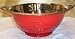 Large Round Stainless Steel Colander - RED