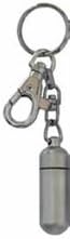 Oil Vial Key Chain Satin Chrome