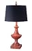 RED DEMI-URN TABLE LAMP
