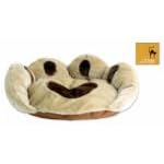 Cat bed (CATWALK COLLECTION) MOSCOW LUXURY FUR CAT CUSHION (BROWN/BEIGE),