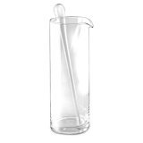 Glass Martini Pitcher w Stirrer - Clear 2 piece set