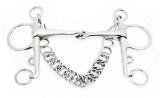 Stainless Steel 6 Cheeks With 5 Snaffle Mouthpiece