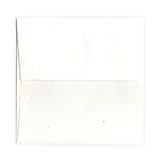Lifestyle Crafts Letterpress Envelopes, Square-Size, 25-Pack, White