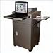 Luxor Multimedia Cabinet with Pull-Out Keyboard Shelf and 1 Pop-up Side Shelf