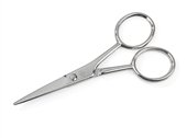Signature by Mehaz Nickel plated Moustache Scissors, MS371