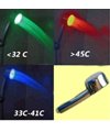 Temperature controlled Color Changing LED hand showerhead