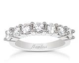 18kt White Gold Shared-Prong 7 Stone Wedding Band (2.45 ct. tw.)