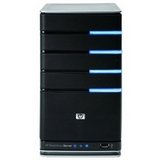 HP MediaSmart Server EX470 - Micro tower - 1 x Sempron 1.8 GHz - RAM 512 MB - HDD 1 x 500 GB - Gigabit Ethernet - Windows Home Server - AMD LIVE! - Monitor : none