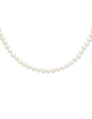 Sterling Silver 8-8.5mm White Freshwater Cultured Pearl Necklace
