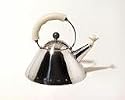 Alessi bird whistle hob kettle white