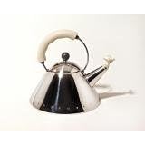 Alessi bird whistle hob kettle white
