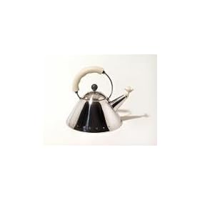 Alessi bird whistle hob kettle white