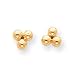 Search Our Specialty Mall : Sardelli - 14kt Gold Polished 3-Bead Post Earrings