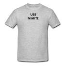 USS NIMITZ - Military Gear - Heather Grey or White T-shirt