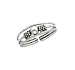 Toe Ring - Celtic Beaded ,Sterling Silver