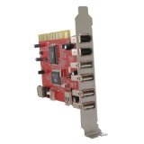 Electronics : Easycard Nisis USB 2.0 & Firewire,6 Port Combo Card