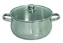 In-Cuisine 3ltr Stainless Steel Casserole Pan with Glass Lid PC3G