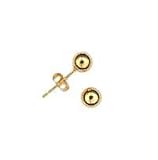 1183D0bn5ML. SL160  Sterling Silver Gold Plated Ball Earring 5.0 mm