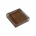 Reflections Glass Tile 6x6" Clear Brown Earth
