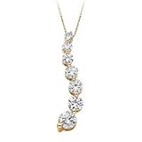 14kt. Gold, 1  1/2 ct.tw. Diamond Journey Pendant