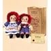 Raggedy Ann & Andy Collector's Case 12" Includes Commemorative Certificate.