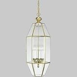 Progress Lighting Polished Brass Clear Beveled Six-Light Pendant