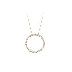 10kt. Gold, 1 4 ct. tw. Diamond Circle Journey Pendant by