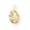 10k Tri-color Black Hills Gold Opal Earrings
