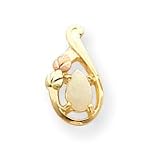 10k Tri-color Black Hills Gold Opal Earrings