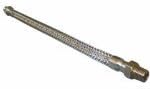 PENFLEX FTG-12-A-A-CS-12 Stainless Steel Flexible Hose Assembly, Carbon Steel MNPT, 3/4"-14", 12" Length