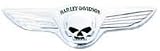 Harley-Davidson Willie G. Skull with Wings Chrome Decorative Medallion by Harley-Davidson