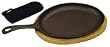 Bayou Classic 7408 Fajita Pan w/Wooden Tray & Handle Mit (6-pc. Set)
