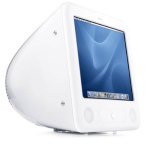 Certified Pre-Owned eMac G4/1.25 GHz, 512 MB of RAM, 40 GB internal drive, internal Combo Drive, internal 56k modem, no keyboard, RV280 32MB Video, OS CD is not included, OS 10.3.9 installed - Used eMac
