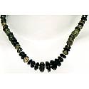 Semi Precious Smokey Quartz Gemstone Necklace Handmade Jewelry Indian Style 19 inches (gnklc073)