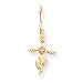 10k Tri-color Black Hills Gold Cross Earrings