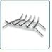 Kitchen & Housewares : Uniflame - 23" 5-BAR 304 Stainless Steel Bar Fireplace Grate