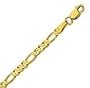14k Yellow Gold 20 Inch X 3.0 mm Figaro Chain Necklace - JewelryWeb